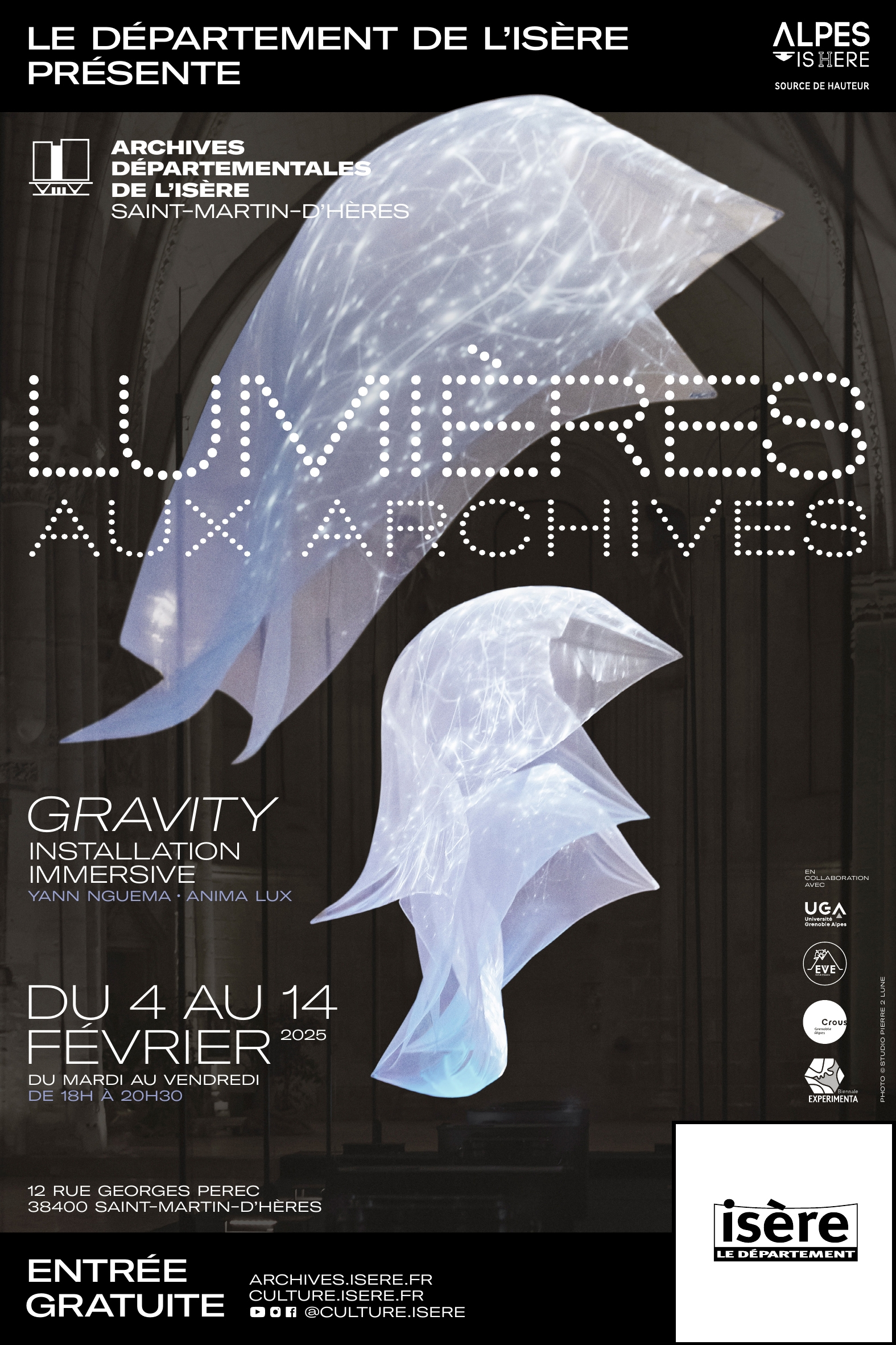 affiche lumières aux archives