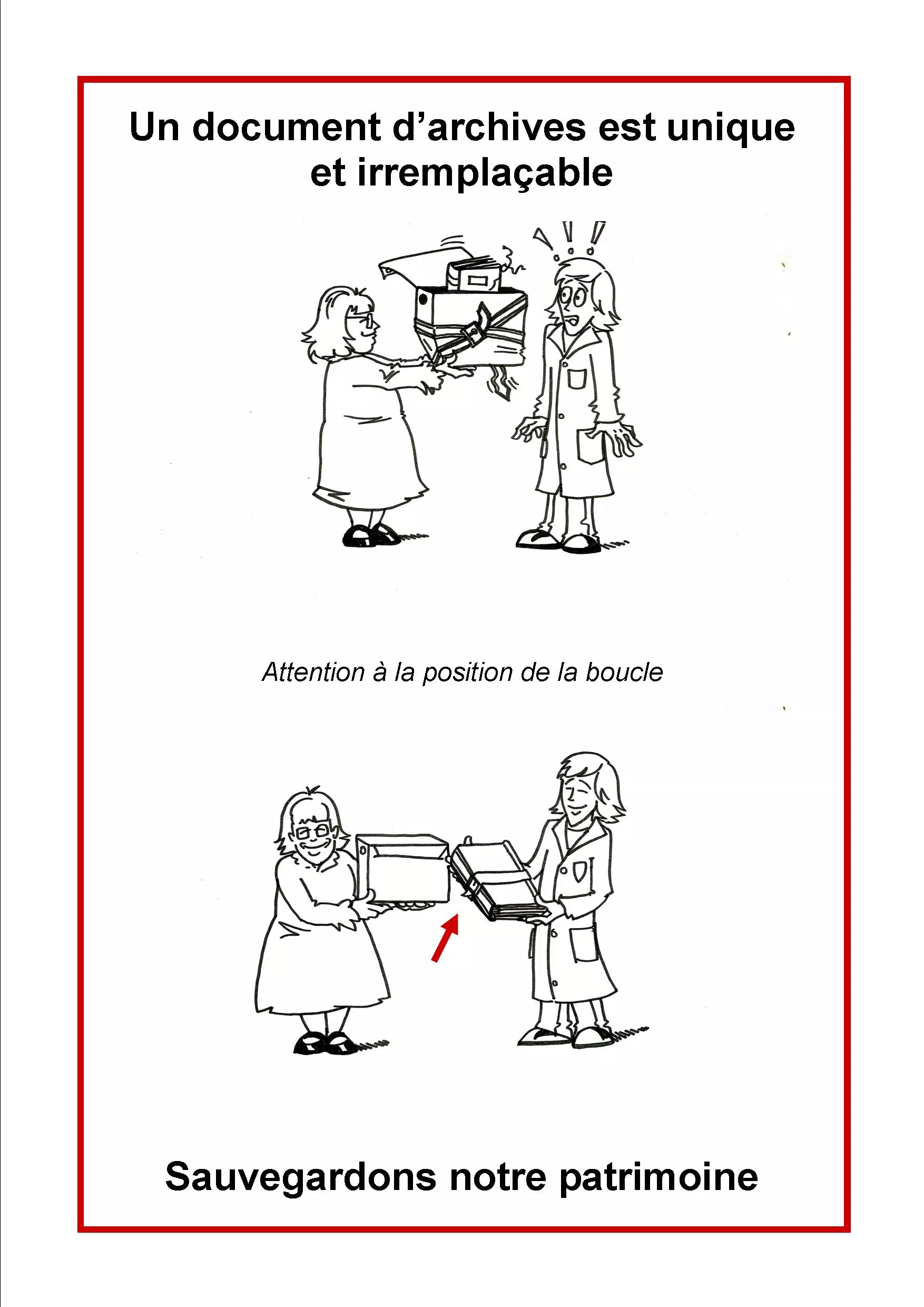 Bien placer la sangle Dessin du bon geste n°2