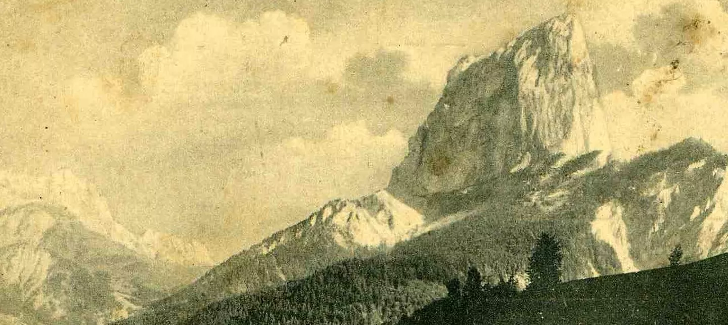 Carte postale du Mont Aiguille cotée 9FI843 aux Archives dépatementales de l'Isère