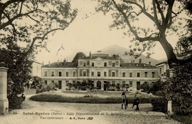 Carte postale ancienne de l'asile Saint-Robert à Saint-Egrève (9FI3587)