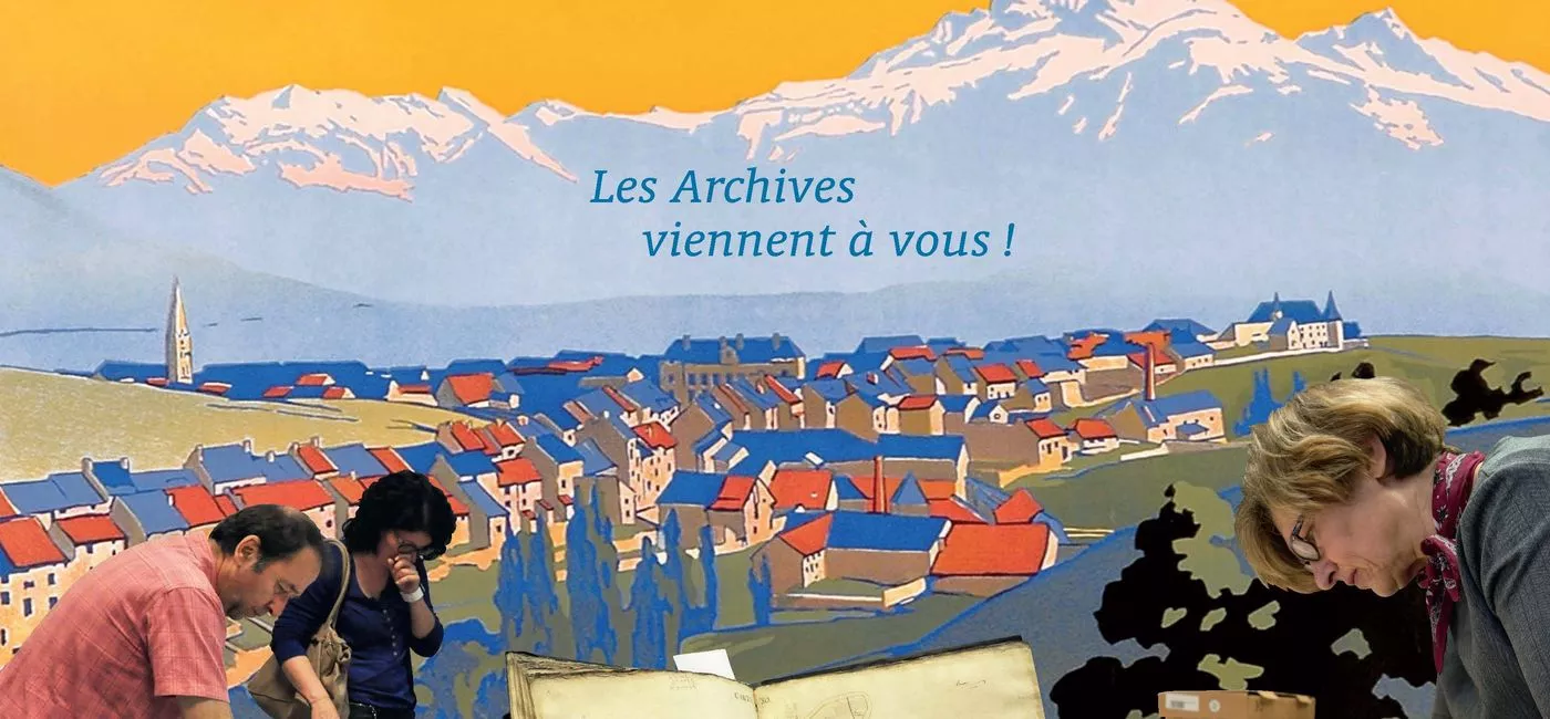 Détail de l'affiche pour les ateliers organisés à la Mure par les Archives départementales de l'Isère en mars 2020