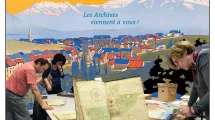 Détail de l'affiche pour les ateliers organisés à la Mure par les Archives départementales de l'Isère en mars 2020