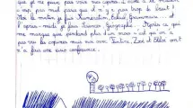 Témoignage d'enfant sur le confinement collecté par les Archives départementales de l'Isère.