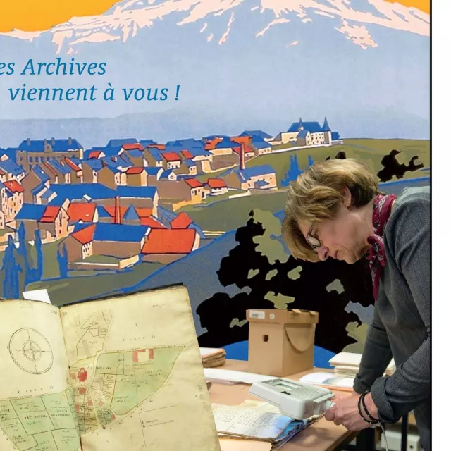 Détail de l'affiche pour les ateliers organisés à la Mure par les Archives départementales de l'Isère en mars 2020