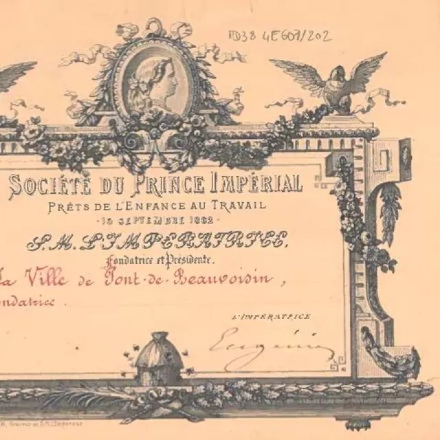 Document extrait des archives communales de Pont-de-Beauvoisin et coté 4E607/202 © Archives départementales de l'Isère