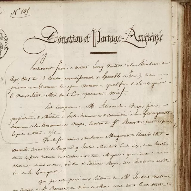 3e31452 Détail d'un acte coté 3E31452 aux Archives départementales de l'Isère
