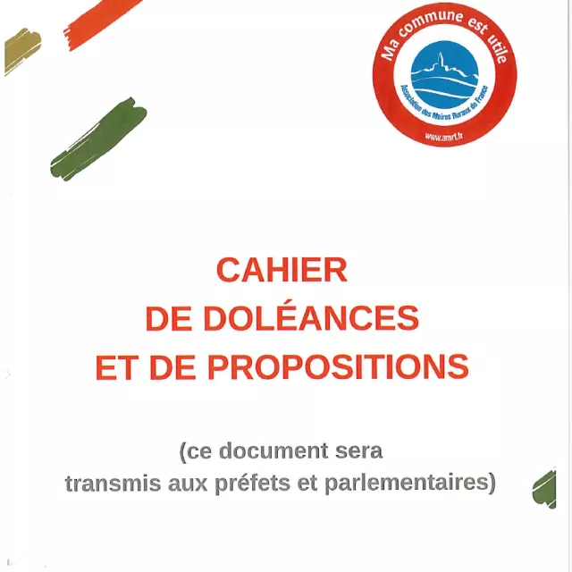 Couverture d'un cahier de doléances et de propositions