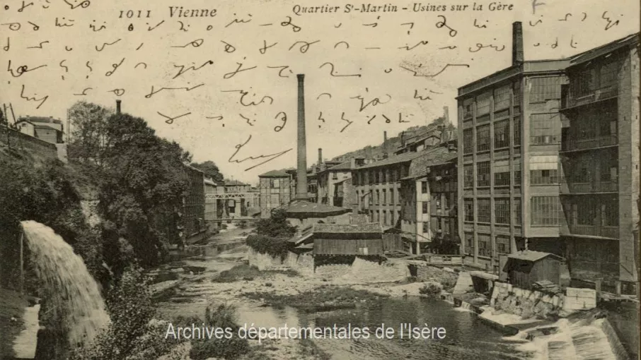 9fi5211_recto Recto d'une carte postale de Vienne cotée 9fi5211 et conservée aux Archives départementales de l'Isère.