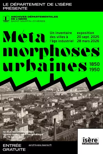 Affiche de l'exposition Métamorphoses urbaines