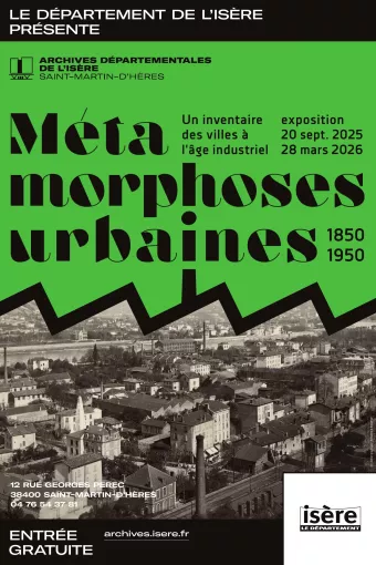 Affiche de l'exposition "Métamorphoses urbaines"